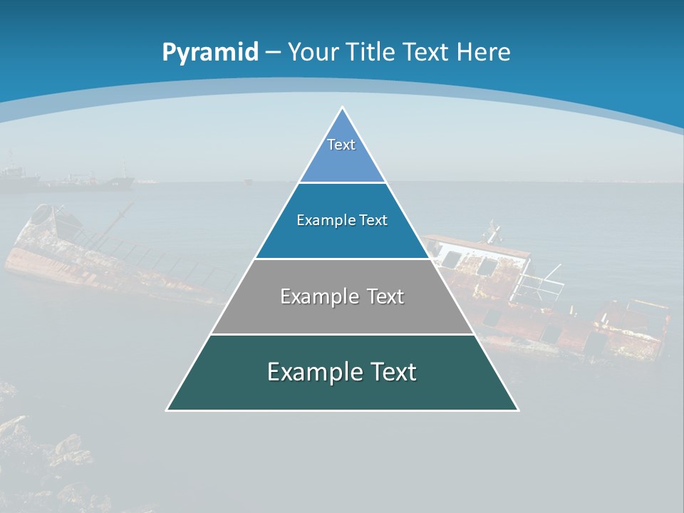 A Rusty Boat In The Middle Of A Body Of Water PowerPoint Template