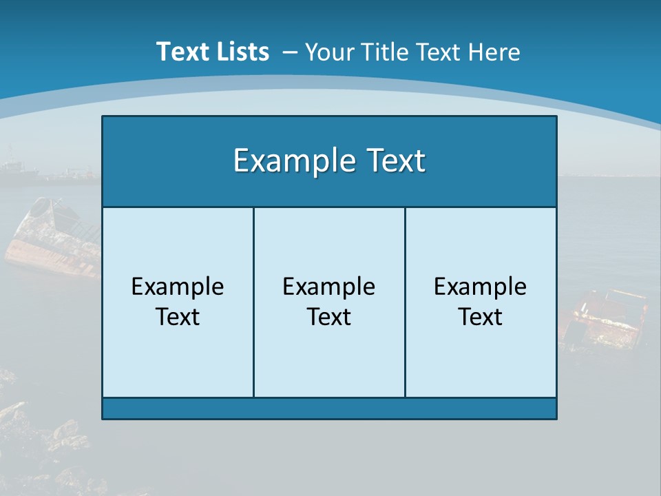 A Rusty Boat In The Middle Of A Body Of Water PowerPoint Template