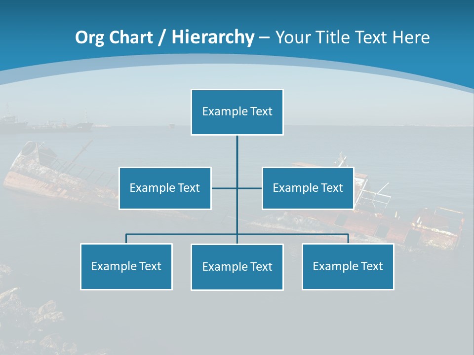 A Rusty Boat In The Middle Of A Body Of Water PowerPoint Template