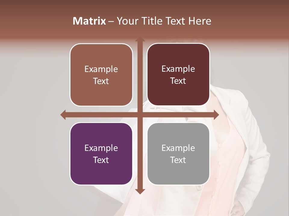 A Woman Holding A Shopping Bag Powerpoint Template PowerPoint Template