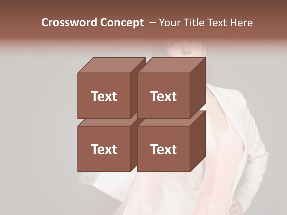 A Woman Holding A Shopping Bag Powerpoint Template PowerPoint Template