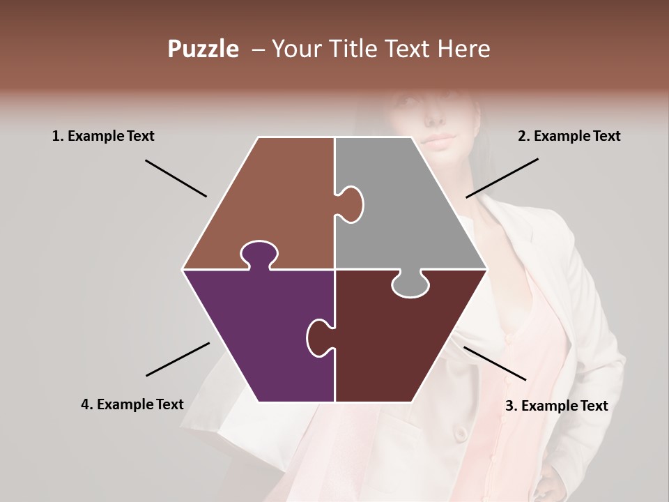 A Woman Holding A Shopping Bag Powerpoint Template PowerPoint Template