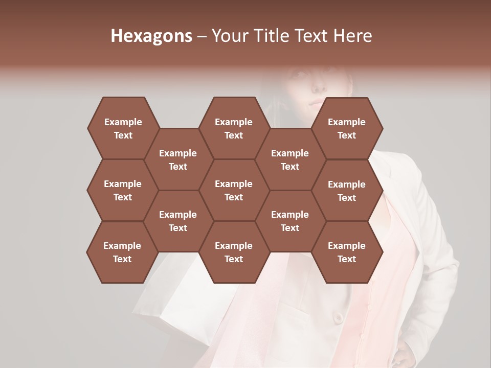 A Woman Holding A Shopping Bag Powerpoint Template PowerPoint Template