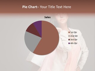 A Woman Holding A Shopping Bag Powerpoint Template PowerPoint Template