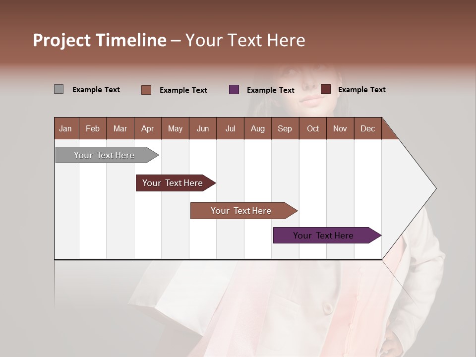 A Woman Holding A Shopping Bag Powerpoint Template PowerPoint Template