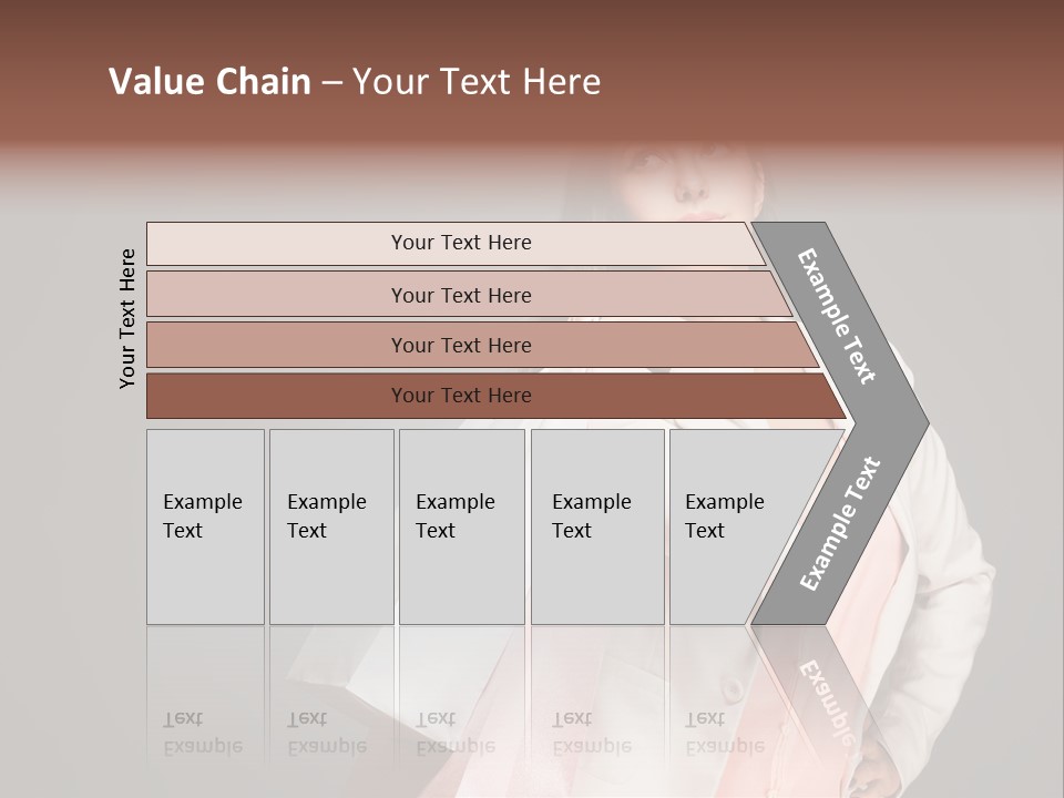 A Woman Holding A Shopping Bag Powerpoint Template PowerPoint Template