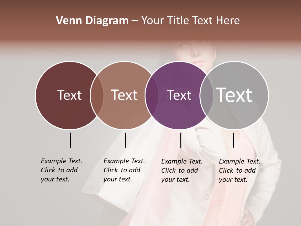 A Woman Holding A Shopping Bag Powerpoint Template PowerPoint Template