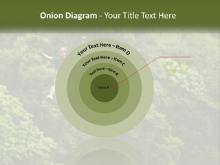 A Man Is Zipping Through The Air On A Rope PowerPoint Template