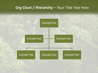 A Man Is Zipping Through The Air On A Rope PowerPoint Template