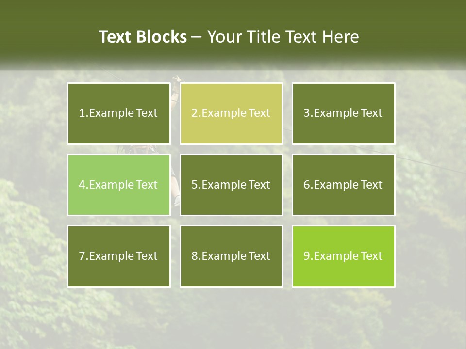 A Man Is Zipping Through The Air On A Rope PowerPoint Template