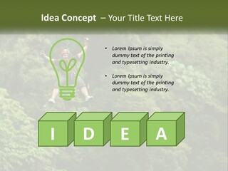 A Man Is Zipping Through The Air On A Rope PowerPoint Template