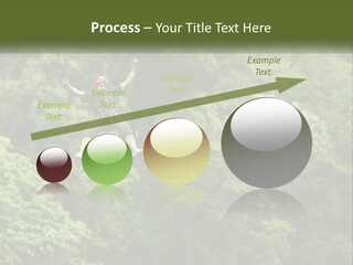 A Man Is Zipping Through The Air On A Rope PowerPoint Template