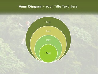 A Man Is Zipping Through The Air On A Rope PowerPoint Template