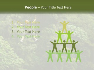 A Man Is Zipping Through The Air On A Rope PowerPoint Template