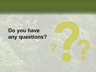 A Man Is Zipping Through The Air On A Rope PowerPoint Template