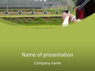 A Person Taking A Picture With A Camera PowerPoint Template