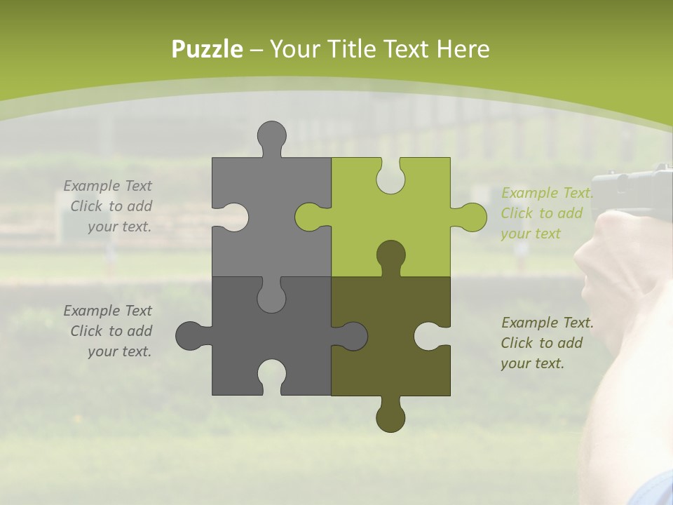 A Person Taking A Picture With A Camera PowerPoint Template