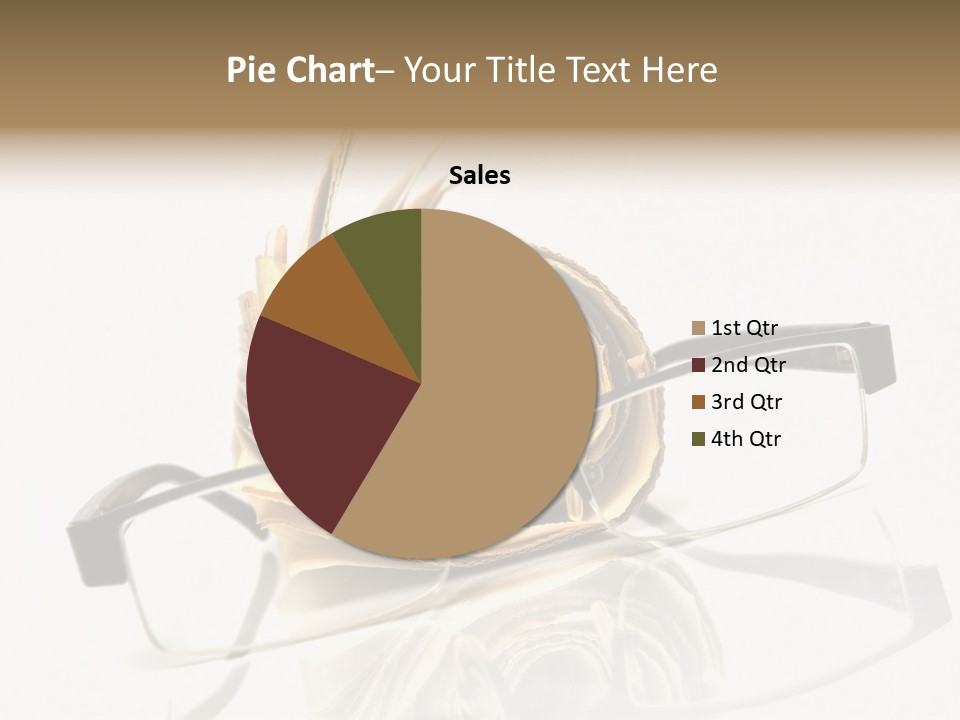A Pair Of Glasses Sitting On Top Of A Book PowerPoint Template