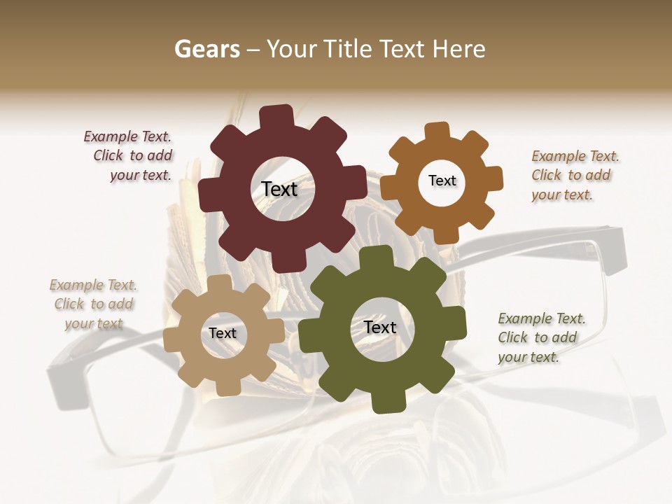 A Pair Of Glasses Sitting On Top Of A Book PowerPoint Template