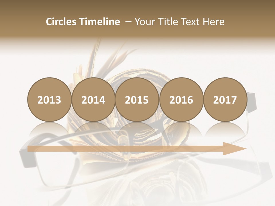 A Pair Of Glasses Sitting On Top Of A Book PowerPoint Template