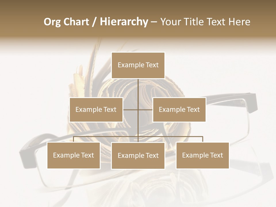 A Pair Of Glasses Sitting On Top Of A Book PowerPoint Template