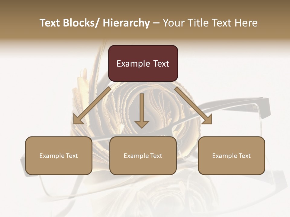 A Pair Of Glasses Sitting On Top Of A Book PowerPoint Template