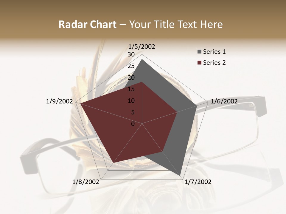 A Pair Of Glasses Sitting On Top Of A Book PowerPoint Template