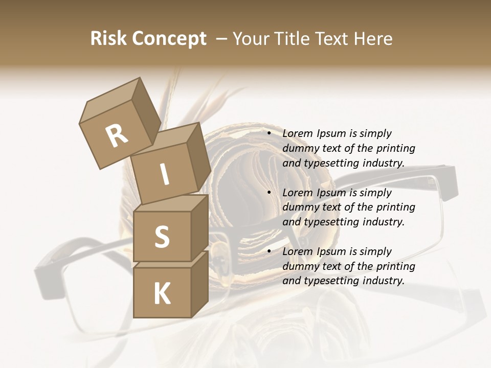 A Pair Of Glasses Sitting On Top Of A Book PowerPoint Template