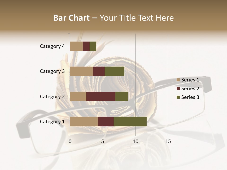 A Pair Of Glasses Sitting On Top Of A Book PowerPoint Template