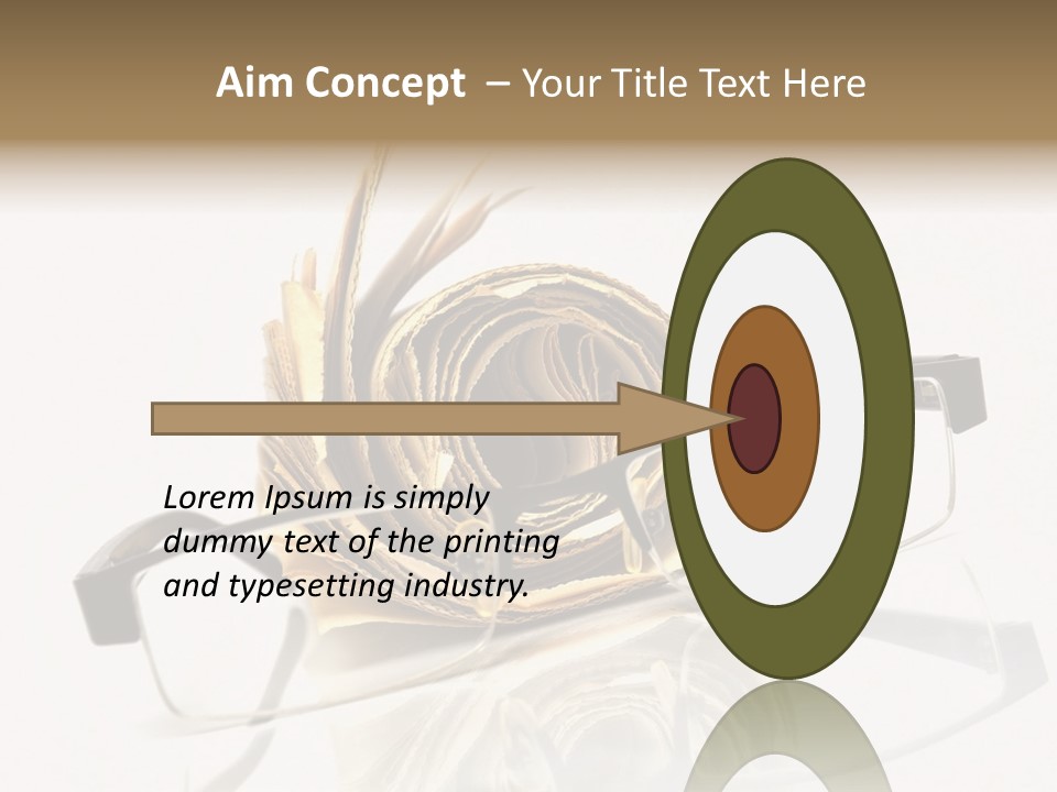 A Pair Of Glasses Sitting On Top Of A Book PowerPoint Template