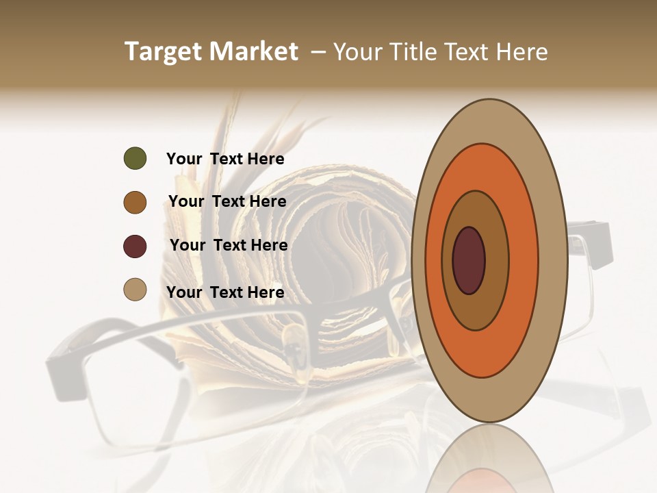 A Pair Of Glasses Sitting On Top Of A Book PowerPoint Template