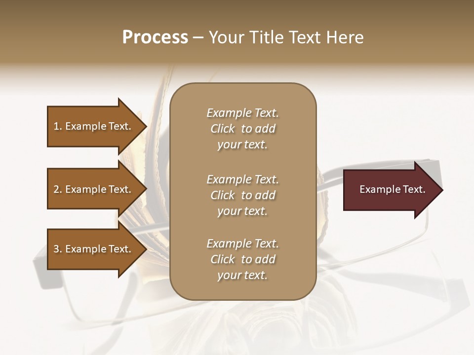 A Pair Of Glasses Sitting On Top Of A Book PowerPoint Template