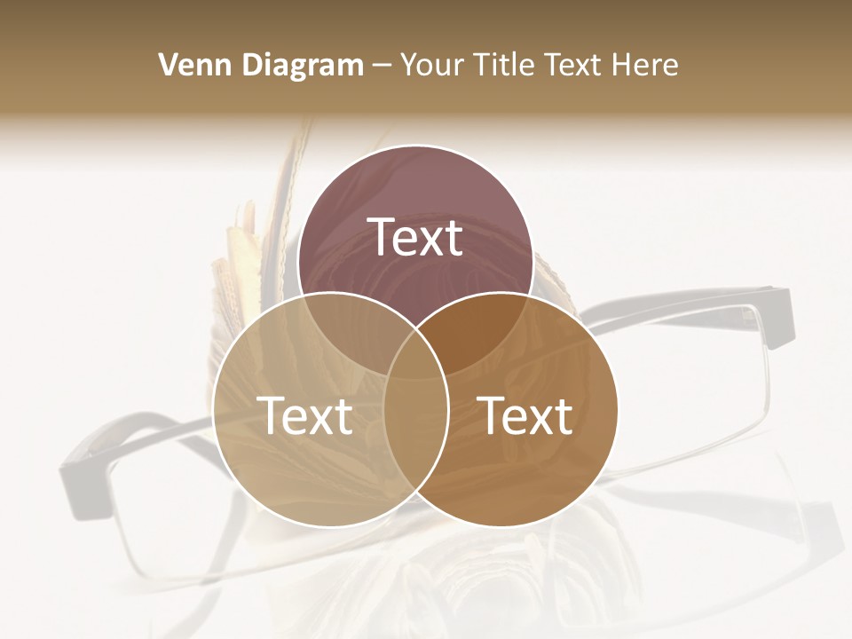 A Pair Of Glasses Sitting On Top Of A Book PowerPoint Template