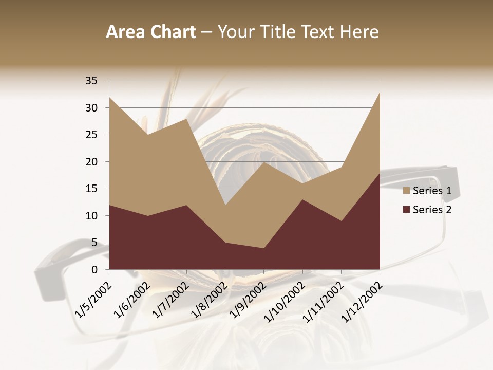 A Pair Of Glasses Sitting On Top Of A Book PowerPoint Template