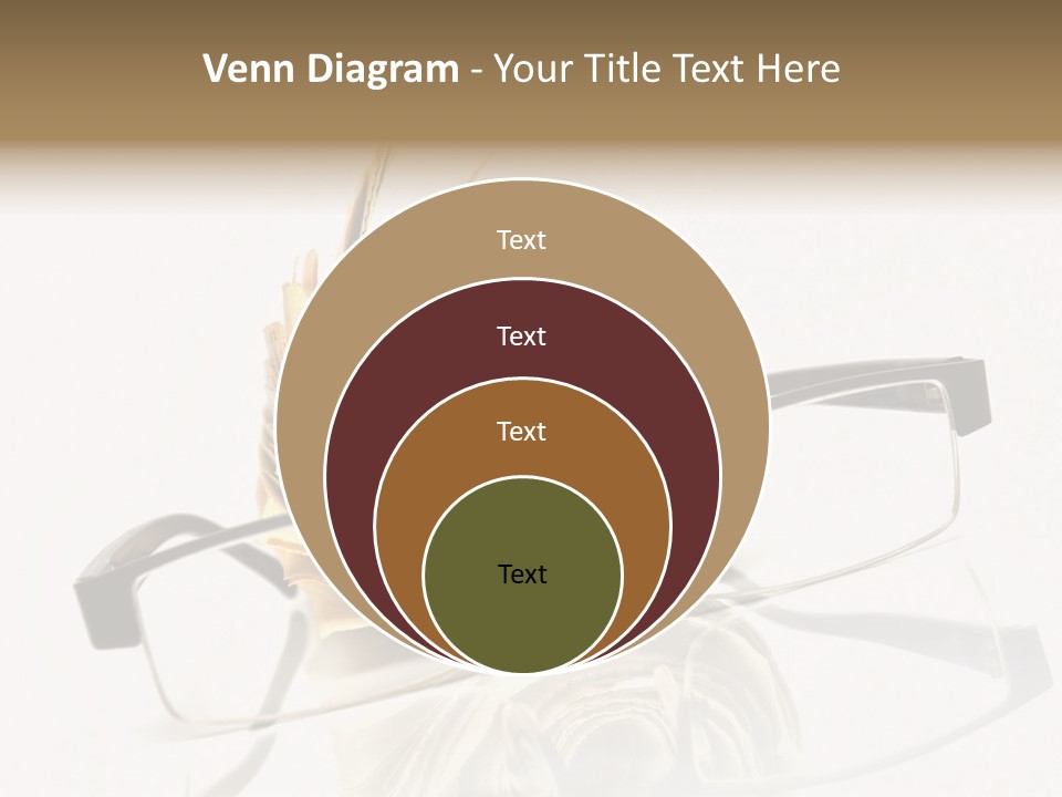 A Pair Of Glasses Sitting On Top Of A Book PowerPoint Template