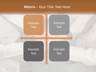 A Group Of Chefs Putting Their Hands Together PowerPoint Template