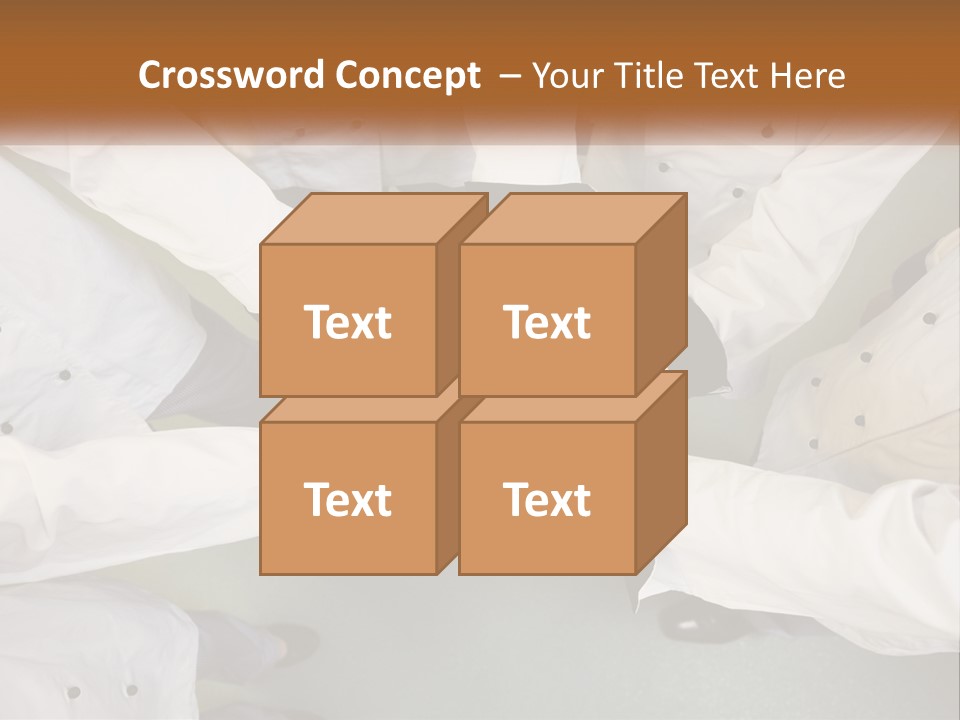 A Group Of Chefs Putting Their Hands Together PowerPoint Template