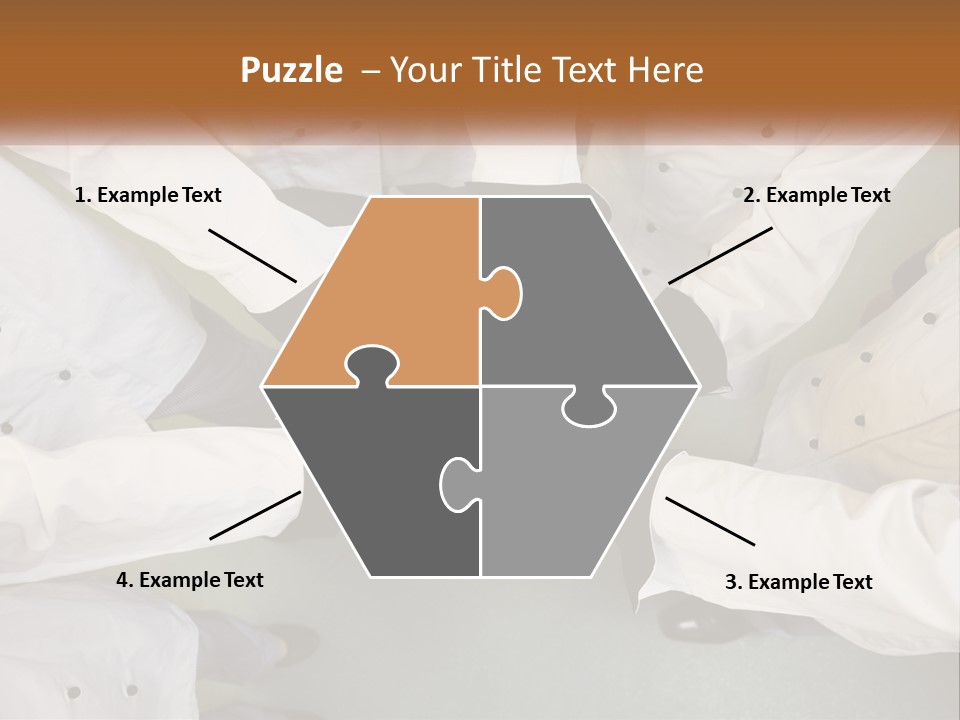 A Group Of Chefs Putting Their Hands Together PowerPoint Template