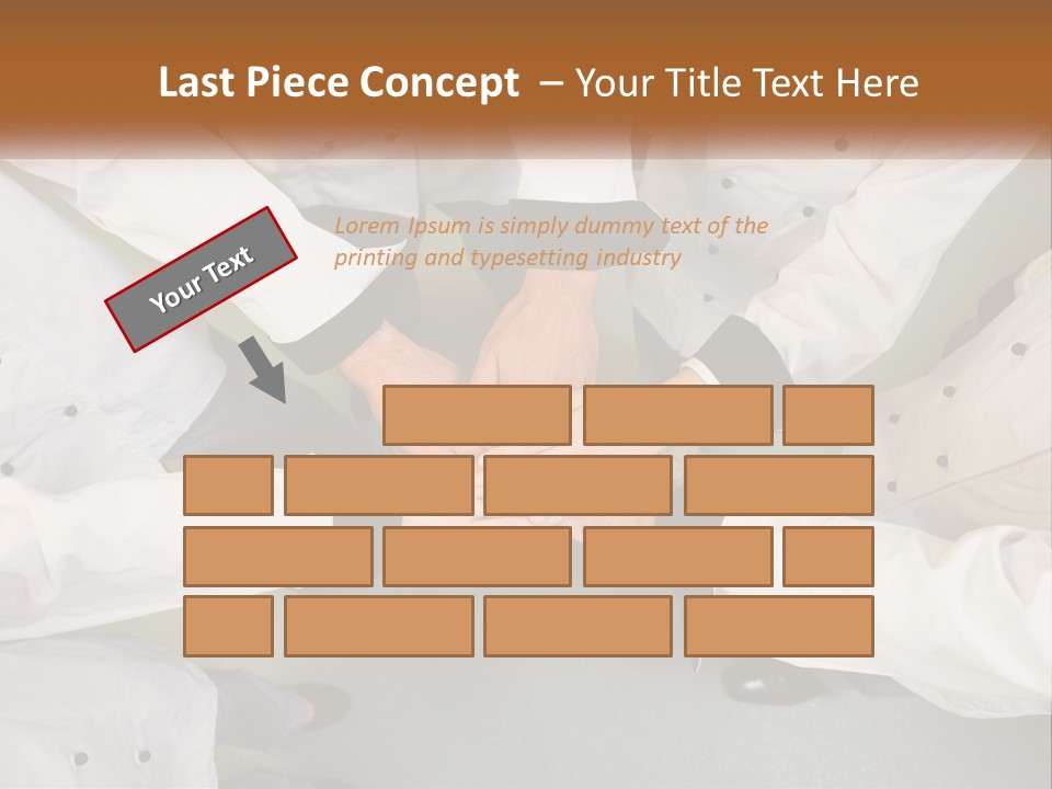 A Group Of Chefs Putting Their Hands Together PowerPoint Template