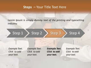 A Group Of Chefs Putting Their Hands Together PowerPoint Template