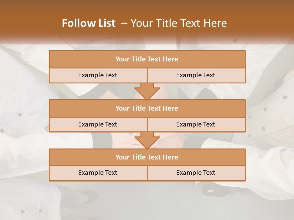 A Group Of Chefs Putting Their Hands Together PowerPoint Template
