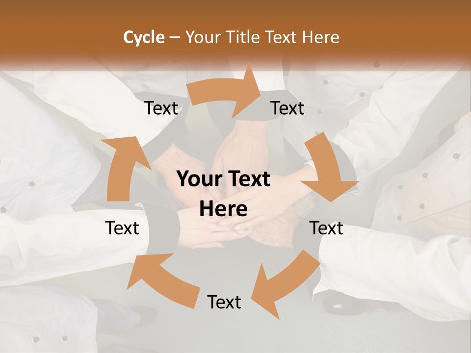 A Group Of Chefs Putting Their Hands Together PowerPoint Template