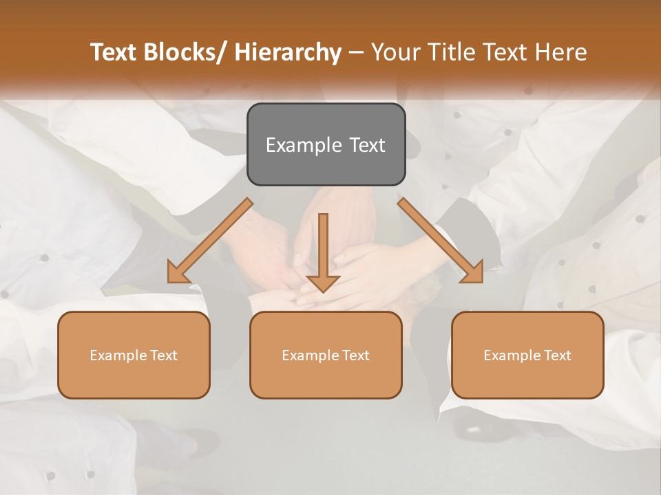 A Group Of Chefs Putting Their Hands Together PowerPoint Template