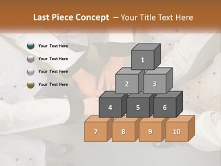 A Group Of Chefs Putting Their Hands Together PowerPoint Template