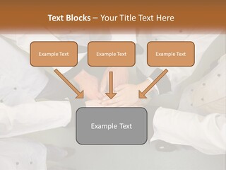 A Group Of Chefs Putting Their Hands Together PowerPoint Template