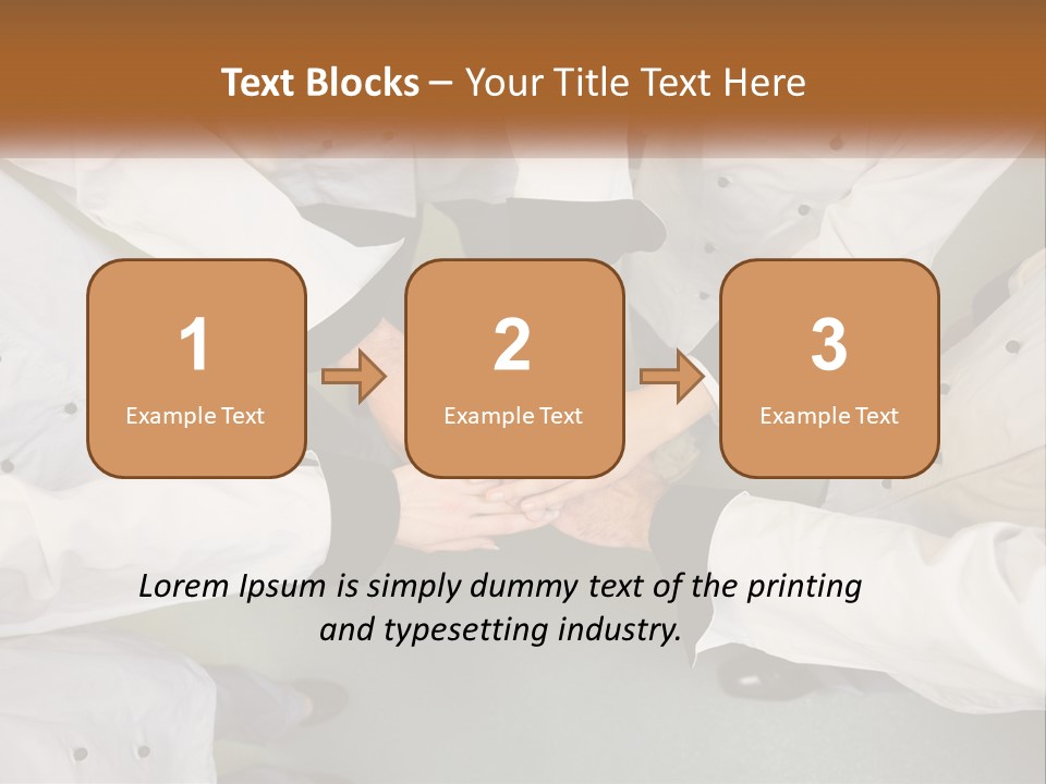 A Group Of Chefs Putting Their Hands Together PowerPoint Template