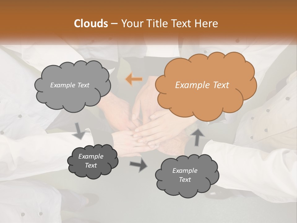 A Group Of Chefs Putting Their Hands Together PowerPoint Template
