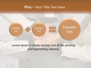 A Group Of Chefs Putting Their Hands Together PowerPoint Template