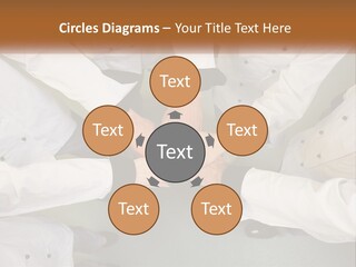 A Group Of Chefs Putting Their Hands Together PowerPoint Template