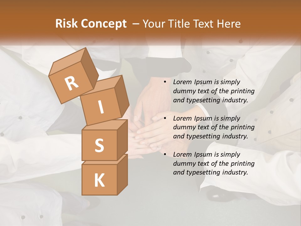 A Group Of Chefs Putting Their Hands Together PowerPoint Template